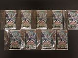 six paquets de cartes à collectionner Pokémon sur fond noir