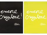 a couple of black and yellow posters with white writing on them