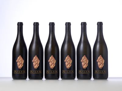 six bouteilles de six vins différents posées sur une table