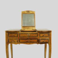 Table de toilette ou coiffeuse en bois de placage et marquet… (photo 5)