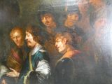 un tableau représentant un groupe de personnes dans un tableau