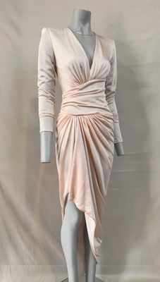 an image of a mannequin dressed in a pink dress