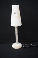 lampe de table vintage en albâtre - H : 44 cm