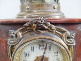 a clock that is sitting on top of a table