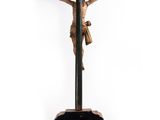 a statue of jesus on the cross with a cross on it