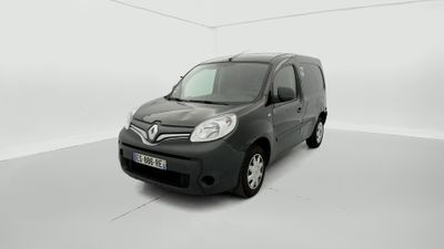 a black van parked in a white room with a white floor