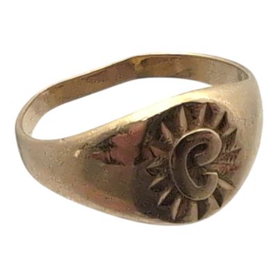 CHEVALIERE or poids 2.4 g TDD 45 anneau aplati - Photo 1