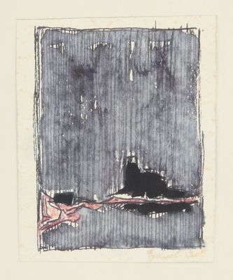 une image représentant un dessin en noir et blanc d'un bateau sur l'eau