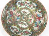 an image of a bowl with a floral design on the inside of it