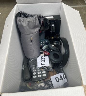 a box with a bunch of items inside of it