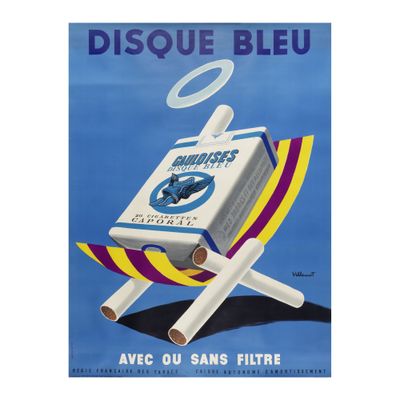 a poster advertising cigarettes and cigarettes with an angel on top of it