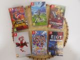 beaucoup de jeux de nintendo wii sur la table
