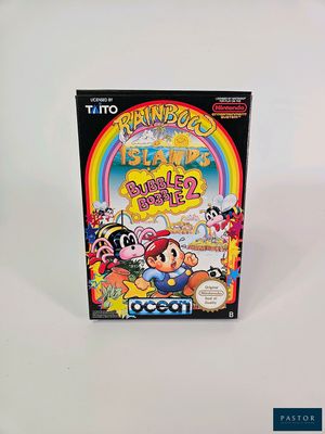 une boîte de jeu Nintendo sur laquelle figure l'image d'un personnage de dessin animé