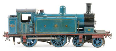a toy train that is sitting on a white surface