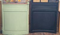 Paire de portes arrondies de forme "concave", en bois sculpt… (photo 2)