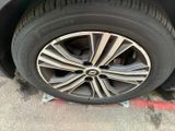 a close up of a tire on the ground