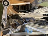 a box full of assorted metal items in it