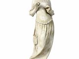 a statue of a woman holding a bird in her hands
