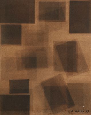 an image of a painting of squares and rectangles on a beige background