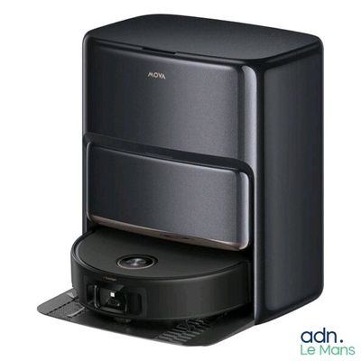 le dessus d'une machine à café noir sur fond blanc