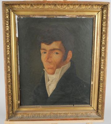 portrait of a young man in a black suit and white shirt
