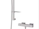 an image of a shower head with a hand held shower head