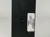 a close up of a black box with a label on it