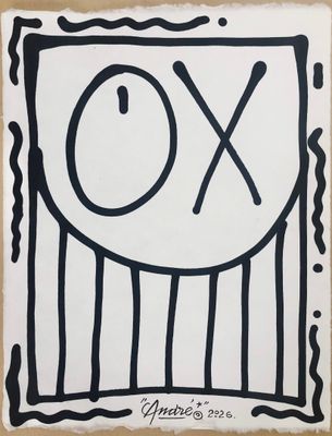 an image of a black and white drawing of a smiley face