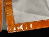 a close up of a purse with a zipper on it