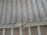 a close up of a rug on the floor