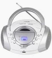 DH173//Radio CD stéréo JVC RD-F321W Argent