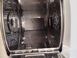 a close up view of the inside of a microwave