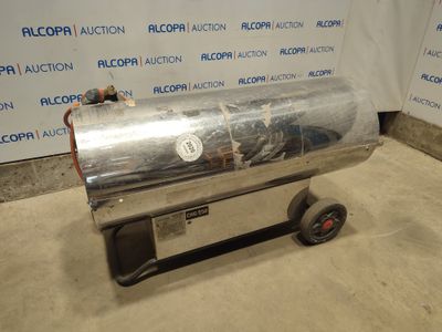 an image of a stainless steel bbq grill on wheels in front of a wall