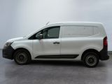 a picture of a white van parked in a parking lot