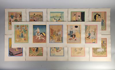 une photo montrant plusieurs photos accrochées à un mur