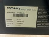 a close up of a computer monitor with a barcode on it