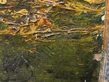 an image of a painting of a landscape with trees in the foreground