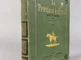 la couverture d'un livre vert sur laquelle figure l'image d'un homme à cheval