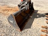 a bulldozer that is sitting in the dirt