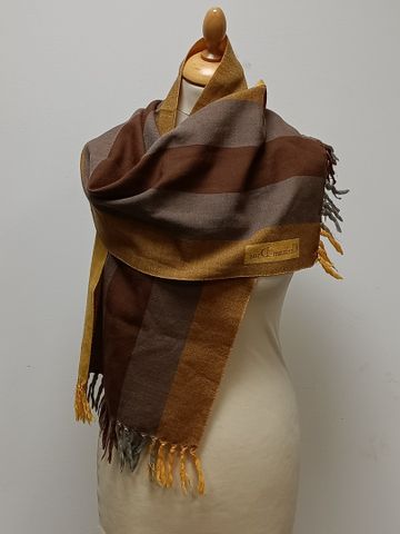 Christian DIOR - Echarpe dégradée marron