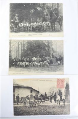plusieurs vieilles photos en noir et blanc représentant des chevaux et des personnes dans un champ