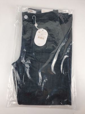 a close up of a pair of jeans in a plastic bag