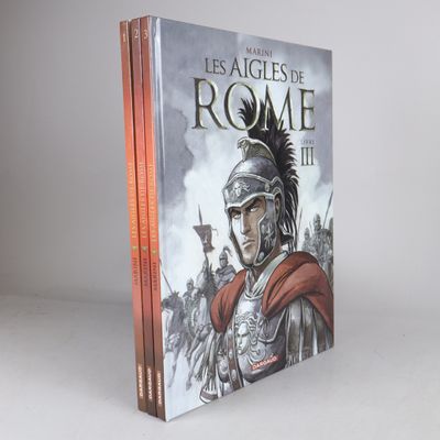 un livre dont la couverture représente un soldat romain