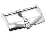 a silver cuff that has a star on it