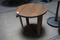 table d'appoint ronde Art déco - vers 1930 - H : 62 cm - dia…