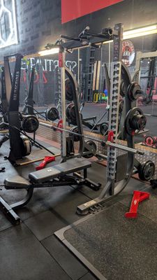 an image of a gym with a lot of equipment in it