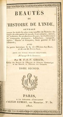 GIRAUD. Beautés de l'histoire de l'Inde.