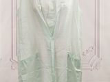 mint green sheer chiffon robe with pockets