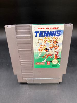 une image d'un jeu Nintendo avec un joueur de tennis sur la jaquette