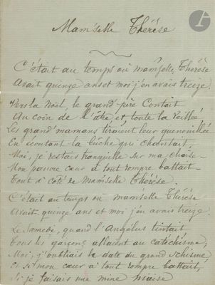 José-Maria de HEREDIA (1842-1905). Poème autographe signé, M…